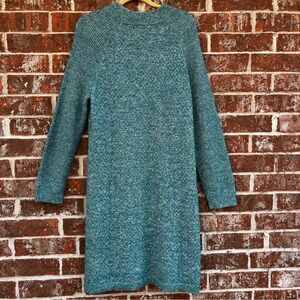 Talbots women’s green sweater dress  mock neck. Size
XL